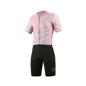 Ensemble de vêtements de cyclisme pour hommes, combinaison de vélo de <span class=keywords><strong>route</strong></span> à manches courtes, combinaison de cyclisme avec rembourrage 3D, combinaison de triathlon aérodynamique - Product Image 2