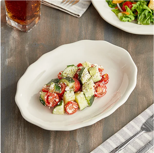 Juego de Platos de Cerámica Color Marfil de Diferentes Tamaños, Plato Ovalado de Lujo de Alta Calidad con Forma de Concha, Platos <span class=keywords><strong>para</strong></span> Cena con Múltiples Usos - Product Image 1