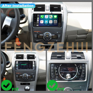 Autoradio à écran tactile AHD pour <span class=keywords><strong>Toyota</strong></span> <span class=keywords><strong>Corolla</strong></span> 2009-2013, Android 13, GPS, autoradio stéréo, navigation, Bluetooth avec CarPlay sans fil - Product Image 2