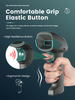 Syble nouvel article XB-D30 haute Performance Plug and Play 2D filaire lecteur de codes à barres portable 2D excellent décodage Scanner de codes à barres