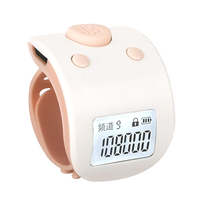 Compteur de prières numérique rechargeable manuel à LED de type anneau, silencieux, pour le sport, cadeau