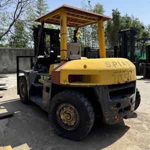 Chariot élévateur diesel d'occasion TCM FD25T3 5 tonnes, origine Japon, hauteur de levage 2,5 m, chariot élévateur de manutention de matériaux d'entrepôt à haute efficacité - Product Image 5