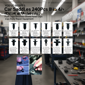 <b>Car</b> Saddles 240Pcs Black Nylon Push Type Retainers Shield Panel Clips Body <b>Repair</b> Equipment - Product Image 3