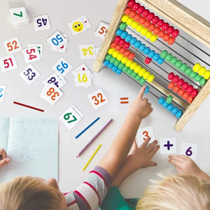 Juguete Educativo de Madera para Aprender Matemáticas, Abaco con Cuentas para Sumar y Restar, Material Didáctico para Niños de Primaria - Product Image 5
