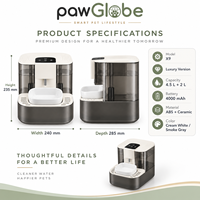 Fontaine à eau automatique intelligente pour animaux de compagnie pour la maison, vente en gros, importateurs, distributeurs et fournitures pour l'eau potable des chats PawGlobe