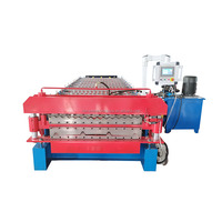 Machine de formage à froid pour tuiles de toit en acier coloré à double couche, prix usine