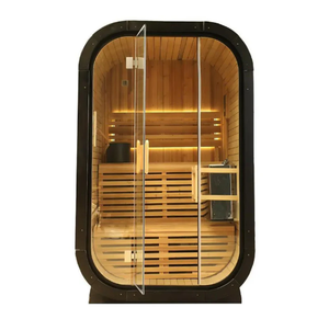 Sauna à vapeur intérieur en bois de cèdre rouge massif, écologique, à énergie solaire, chauffage rapide, pour 1 à 2 personnes, soulagement de la douleur, purification du corps, facile à utiliser - Product Image 2