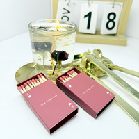 Offre Spéciale – Allumettes Personnalisées en Bois Longues pour Décoration Esthétique, Accessoires d'Allumage pour Bougies Parfumées