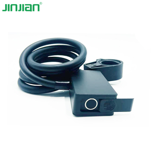 JINJIAN OEM Antivol à empreinte digitale pour vélo, étanche, câble de 1,2 m, robuste pour vélo, trottinette, moto, vélo électrique - Product Image 1