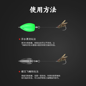 Señuelo de pesca Ikeba Soft Bait Bionic Fly Hook, señuelos de fondo para pesca de lubina, atrayente de pesca Cr11118h 22 - Product Image 3