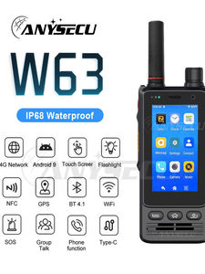 W63 POC 4G SIM Card Two-Way Radio, Audroid 9, 2GB RAM + 32GB ROM, Compatible with RealPTT & Zello Push-to-Talk Apps L796 - Product Image 2