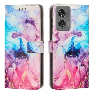 Étui portefeuille en cuir marbré pour MOTO G75 S50 5G Edge 50 NEO Fusion Ultra Pro 5G G55 G35 G85 2024 5G <span class=keywords><strong>G</strong></span> Stylus Power Play 4G Cover - Product Image 3