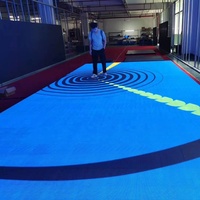 LEDVISUAL Pista de baile interactiva Pantalla LED Pista de baile 3D Pantalla LED Paneles Azulejo de piso LED Escenario Boda Exhibición Pared
