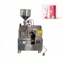 Machine de remplissage et de scellage pneumatique semi-automatique 220 V pour l'emballage de dentifrice, crème et sauce
