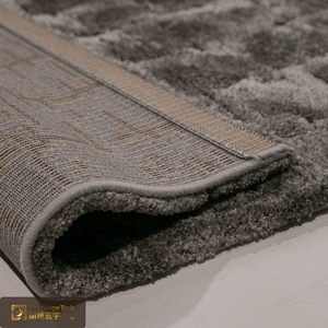 Alfombra de lujo LandScopeTech, peluda, de 25 mm de altura, color antracita, suave, ecológica, estilo Wilton belga, con aislamiento acústico. - Product Image 5