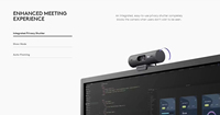 Logitech Brio 505 HD Webcam 1080P Kamera Video Panggilan Layar Lebar Rekaman Kamera Web Mini Kamera Webcam untuk PC Kamera Web