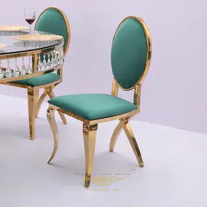 Nuovo disegno verde di modo attraente evento tavoli e sedie per ricevimento di nozze