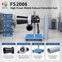 Extracteur d'air portable CE ISO approuvé FS-2006, 4 options de puissance, ventilateur en aluminium pour garage, 1YW OEM personnalisé