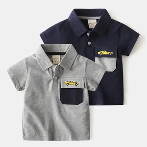 Alibaba China Supplier Custom Kids Clothes Boy Polo T-shirts From Wholesale Clothing Market