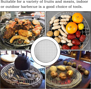 Round BBQ Grill Net Screen <b>Wire</b> <b>Mesh</b> for Steaming Cooling Baking - Product Image 6
