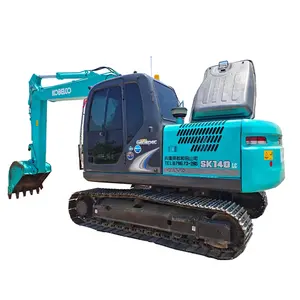 Kualitas tinggi buatan Jepang Kobelco 140 digunakan crawler excavator 14 ton track penggali