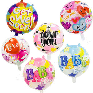 Ballon en aluminium personnalisé de forme ronde de 18 pouces pour décoration de fête de Patient - Product Image 1