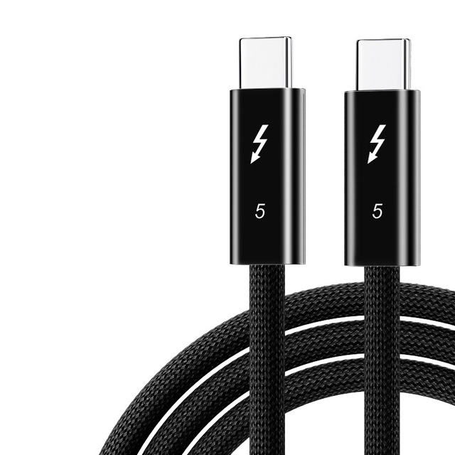 240W Type C Cable Thunderbolt 5 Data Cable with USB4.0 Fast Transfer 4K Video for Laptop XBOX Switch 80Gbps 16k 0.25m 1m Cable