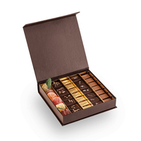 Boîte Cadeau Ronde Rigide Personnalisée avec Logo pour Chocolats, Ruban et Compartiment, Emballage Truffes Mariage Fêtes Vente en Gros OEM