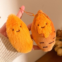 Porte-clés en peluche de coton, cadeaux promotionnels en gros, breloques de sac, design de personnage, mini jouet doux Kawaii, mignon et personnalisé