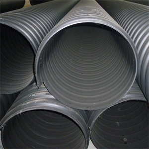 Tubería de Drenaje Corrugada en Espiral Reforzada de HDPE de 700 <span class=keywords><strong>mm</strong></span>, Pared Interior Amarilla/Naranja con Cinturón de Acero, Tubos de Plástico - Product Image 3