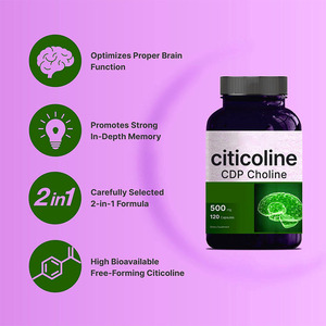 Kapsul Kolin CDP suplemen kompleks mendukung kesehatan otak & kinerja perhatian Cdp koline 500mg - Product Image 3