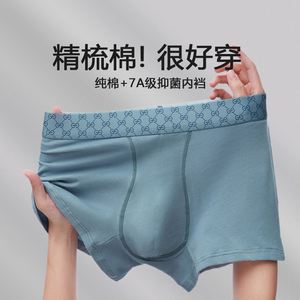 Ropa Interior de Algodón para Hombre - Calzoncillos Antibacterianos de Pierna Recta, Talla Grande, Calzoncillos Tipo Bóxer - Product Image 2