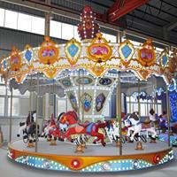 Manège à chevaux de 16 places, équipement de parc d'attractions et de fête foraine, à vendre