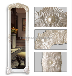 <span class=keywords><strong>Espejo</strong></span> de <span class=keywords><strong>cuerpo</strong></span> completo de lujo de estilo europeo, accesorio grande con soporte para suelo - Product Image 5