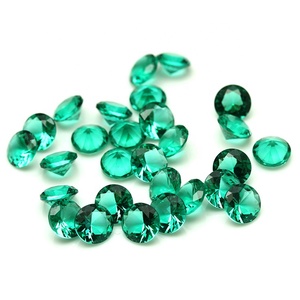 Hot bán nhà máy trực tiếp kim cương Máy cắt tổng hợp thủy tinh màu xanh lá cây pha lê lỏng đá quý lấp lánh đối với trang sức Inlay - Product Image 2