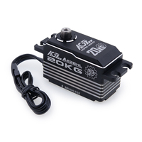 Servo HV sin Escobillas de Perfil Bajo Programable AGFrc A62BHL con Carcasa de Aluminio, 20KG, 0.07Seg, para Coche, Barco y Avión RC