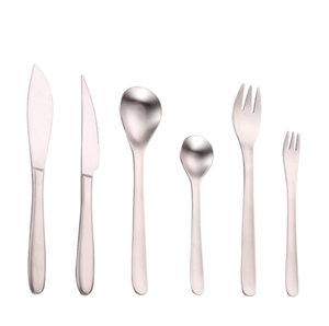DFSL03 Juego de Cubiertos de Acero Inoxidable SUS 304 para el Hogar y Restaurantes, Tenedores y Cucharas para Ensaladas, Mariscos, Ostras y Cangrejo, 3 Dientes - Product Image 1