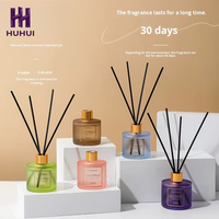 Diffuseur de parfum d'ambiance artisanal en forme de fleur, 50 ml, sans alcool, longue durée, avec huiles essentielles