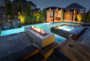 Nouvelle conception de foyer extérieur, mobilier de patio, foyer à bois, brûleur à bois en acier Corten, foyer à gaz pour jardin - Product Image 6