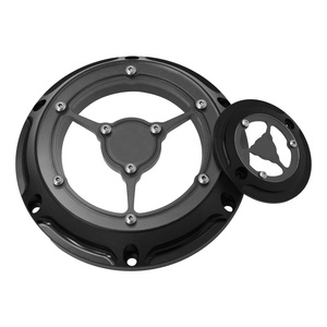 Motocicleta CNC negro cromo Derby temporizador cubierta 6 agujeros aluminio conjunto apto para Harley Sportster XL <span class=keywords><strong>883</strong></span> 1200 2004-2016 <span class=keywords><strong>XR</strong></span> - Product Image 5