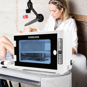 Factory Stainless Steel UV Lamp Nail Sterilizer Electric Autoclave for Nail Salon - Product Image 3