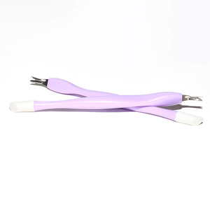 Poussoir de cuticule d'ongle à double extrémité de haute qualité dissolvant d'outil de manucure poussoir de cuticule d'acier inoxydable de peau morte - Product Image 1