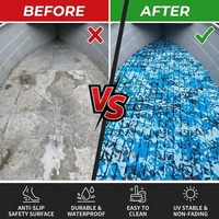Kit complet de modification de yacht : revêtement de pont en EVA imperméable et antidérapant, tapis de sol marin camouflage pour plateforme de yacht et tapis de refroidissement