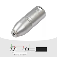 Adaptateur audio équilibré 1/8 TRS femelle vers XLR mâle 3 broches, convertisseur audio micro jack stéréo mini 3,5 mm femelle vers XLR mâle 3 broches