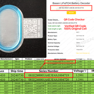 Lipofe4เซลล์ Lipo4ใหม่แบตเตอรี่3.2 V 280 ah แบตเตอรี่ rept 32V 280ah varicore Lifepo4 Prismatic ฟอสเฟตลิเธียมไอออนเหล็ก - Product Image 3