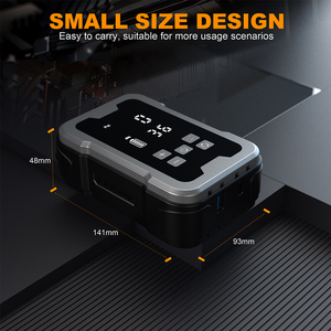 Compresseur d'air sans fil 12V 7500mAh avec jauge numérique LED, arrêt automatique, pompe portable pour voiture, moto, vélo - Product Image 3