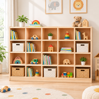 Armoires de rangement en bois pour garderie XIHA Montessori pour organiser le mobilier préscolaire et l'équipement éducatif pour les jeunes apprenants