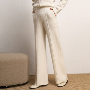 <span class=keywords><strong>Pantalon</strong></span> d'hiver <span class=keywords><strong>en</strong></span> tricot de laine et cachemire pour femmes, <span class=keywords><strong>pantalon</strong></span> legging chaud et doux avec poches - Product Image 3