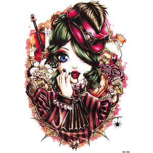 Pegatinas de <span class=keywords><strong>tatuajes</strong></span> temporales resistentes al agua, <span class=keywords><strong>tatuajes</strong></span> falsos de larga duración, personalizados y semipermanentes de colores - Product Image 5