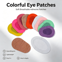 Pansement oculaire non tissé, jetable, stérile, pour chirurgie, soin des plaies oculaires, logo personnalisé